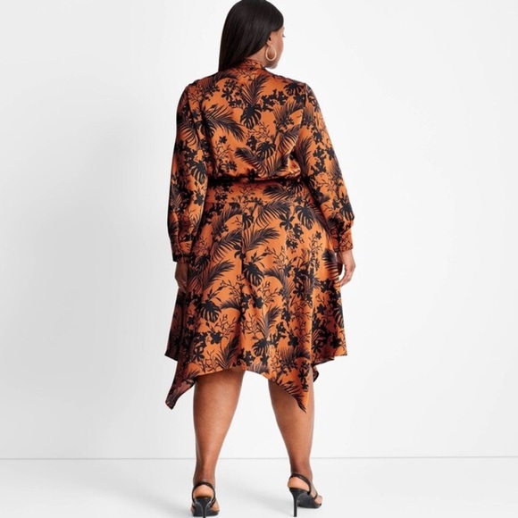 Target Future Collective Kahlana Women's Long Sleeve Mock Neck A-Line Dress, 4X - Picture 11 of 16